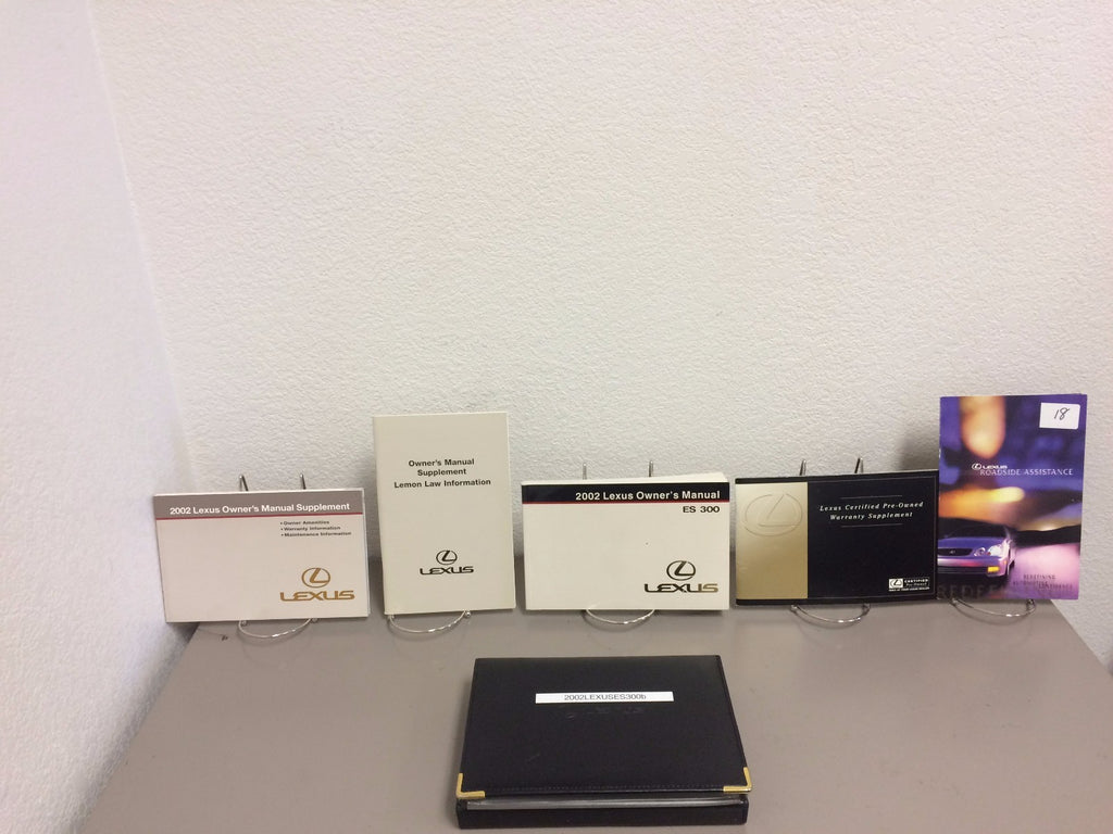 2002 Lexus ES 300 Genuine OEM Owner's Manual Set with Case -- Free Shipping!