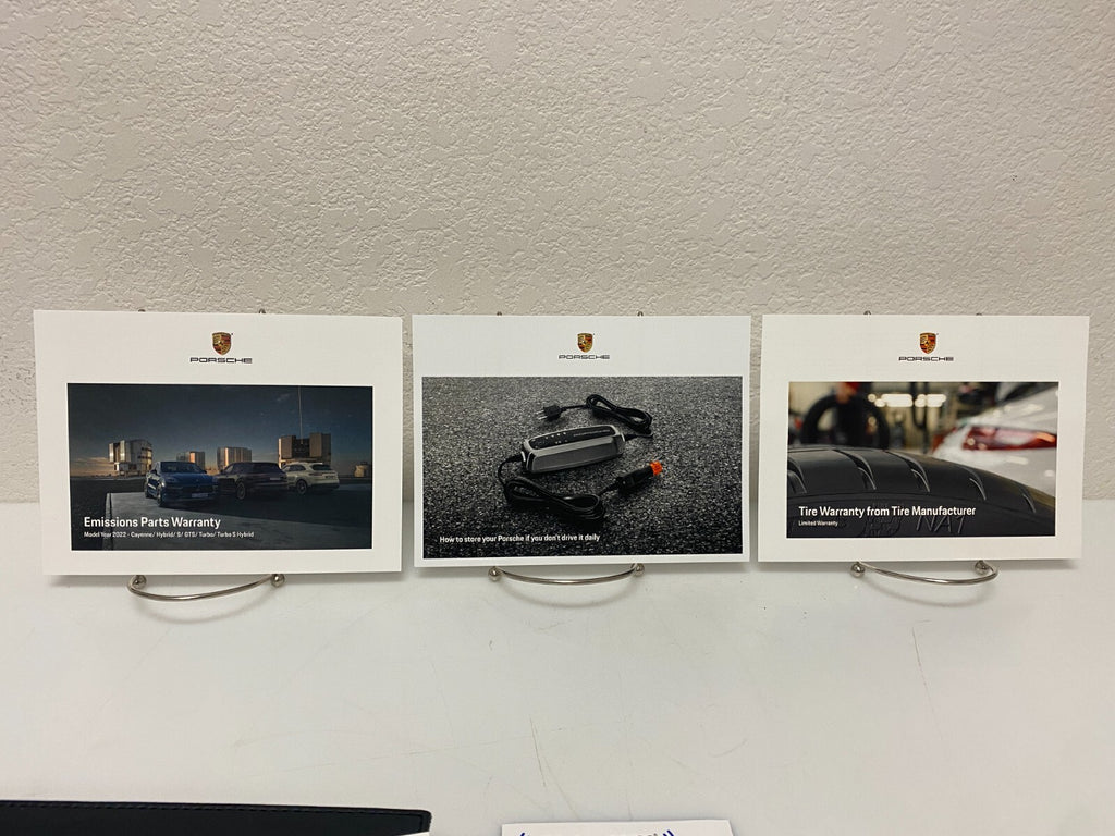 2022 Porsche Cayenne Genuine OEM Owner's Manual w/Navigation and logo case