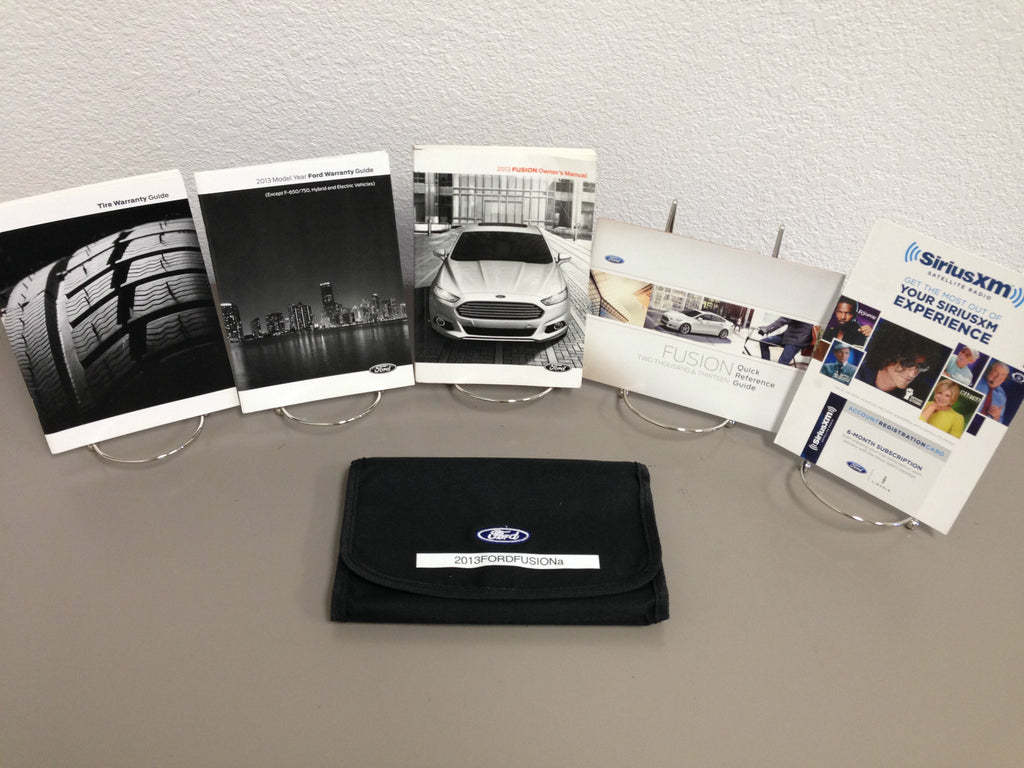 2013 Ford Fusion Genuine OEM Owner's Manual w/Supplements & Case--Free Shipping!