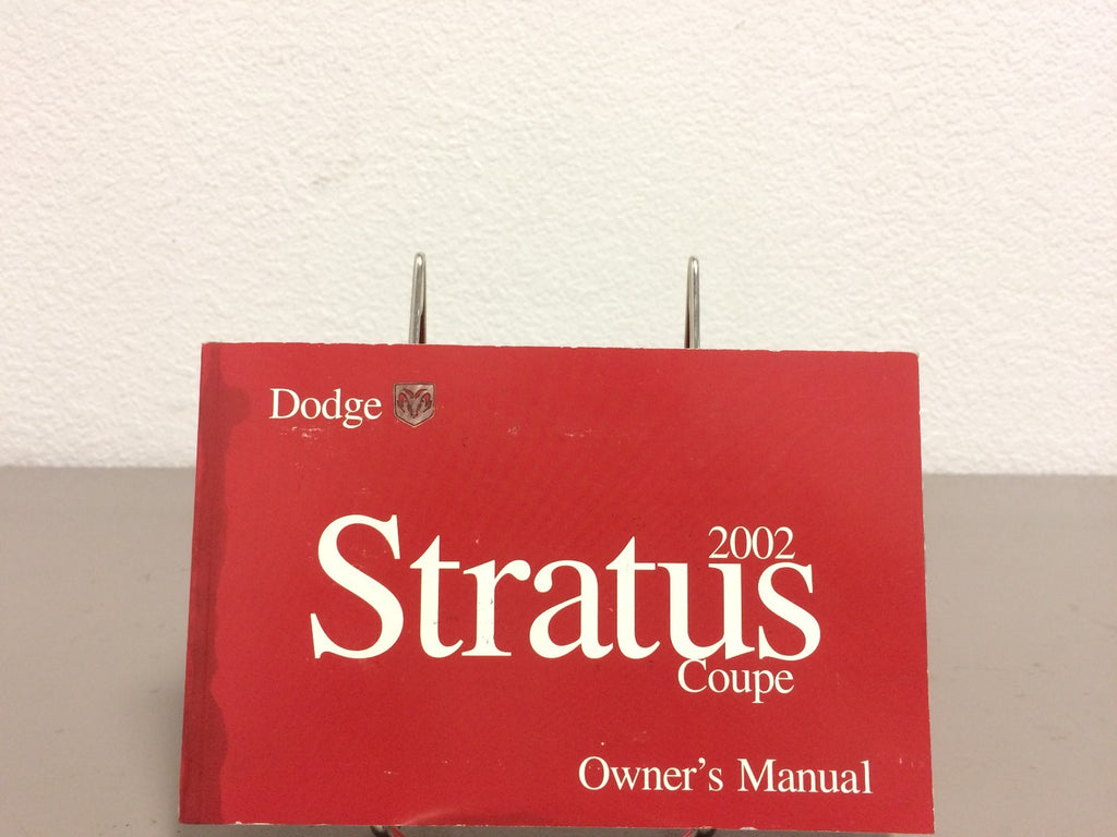 2002 Dodge Stratus Coupe Genuine OEM Owner's Manual w/Bonus Key FOB