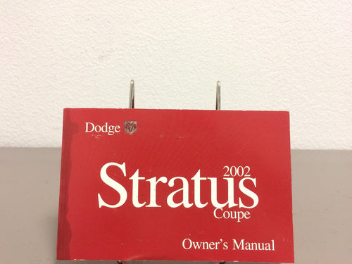 2002 Dodge Stratus Coupe Genuine OEM Owner's Manual w/Bonus Key FOB
