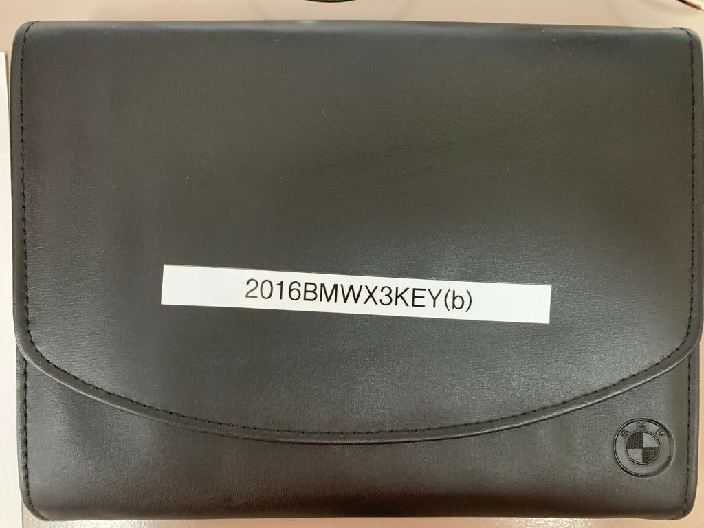 2016 BMW X3 Genuine OEM Owners Manual Set w/BMW Case, Nav Manual & Bonus Key FOB