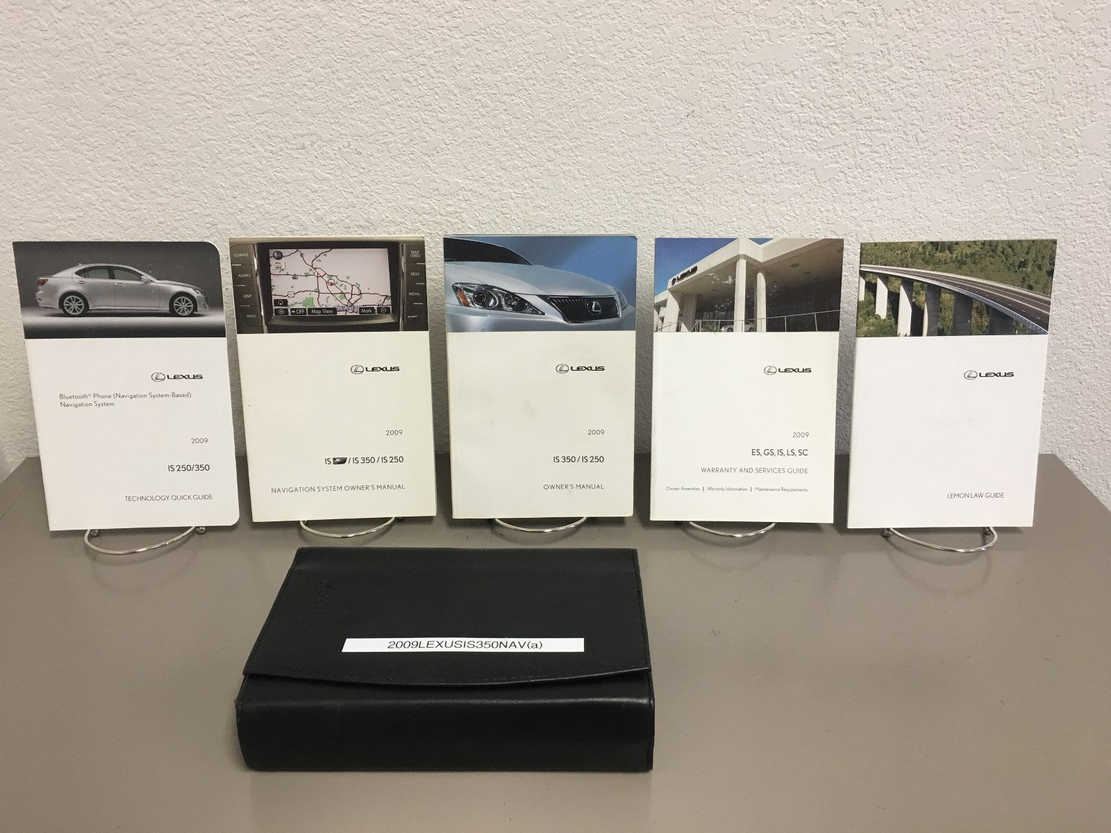 2009 Lexus IS 350 Genuine OEM Owner's Manual Set w/Lexus Case-Free Shipping