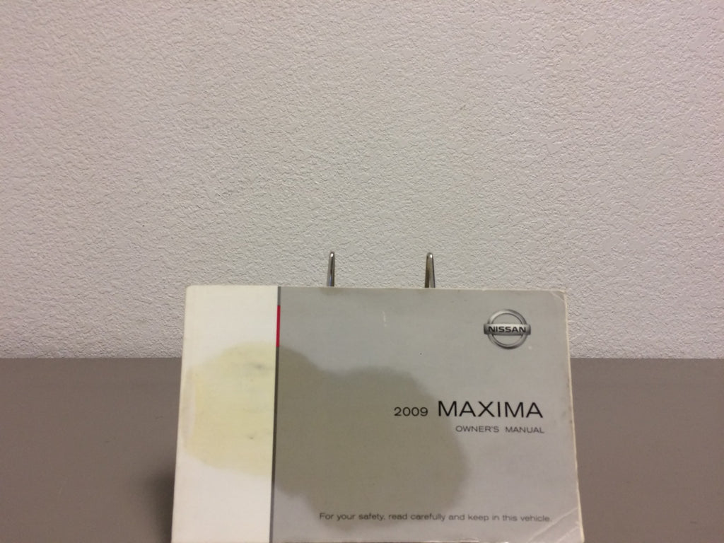 2009 Nissan Maxima Genuine OEM Owner's Manual Set with Navigation Manual & Case