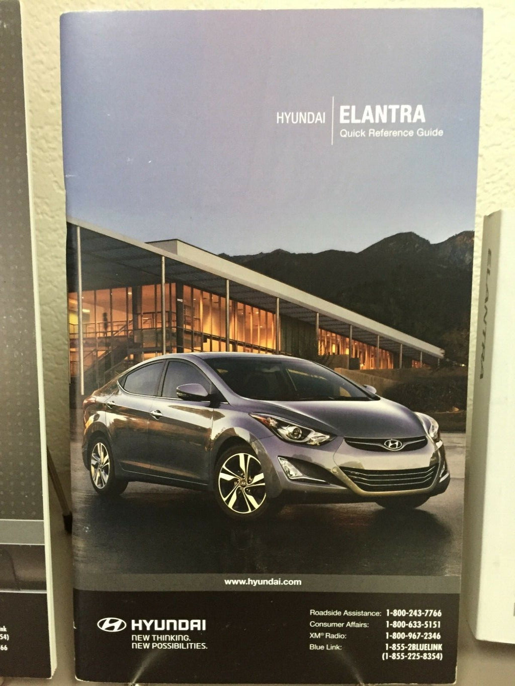 2015 Hyundai Elantra Sedan Genuine OEM Owner's Manual Set w/Case & Bonus Key FOB