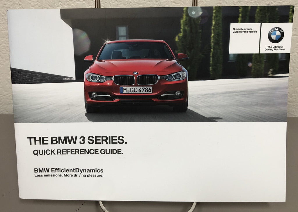 2013 BMW 3 Series Sedan 320i 328i 335i xDrive Genuine OEM Owner's Manual Set