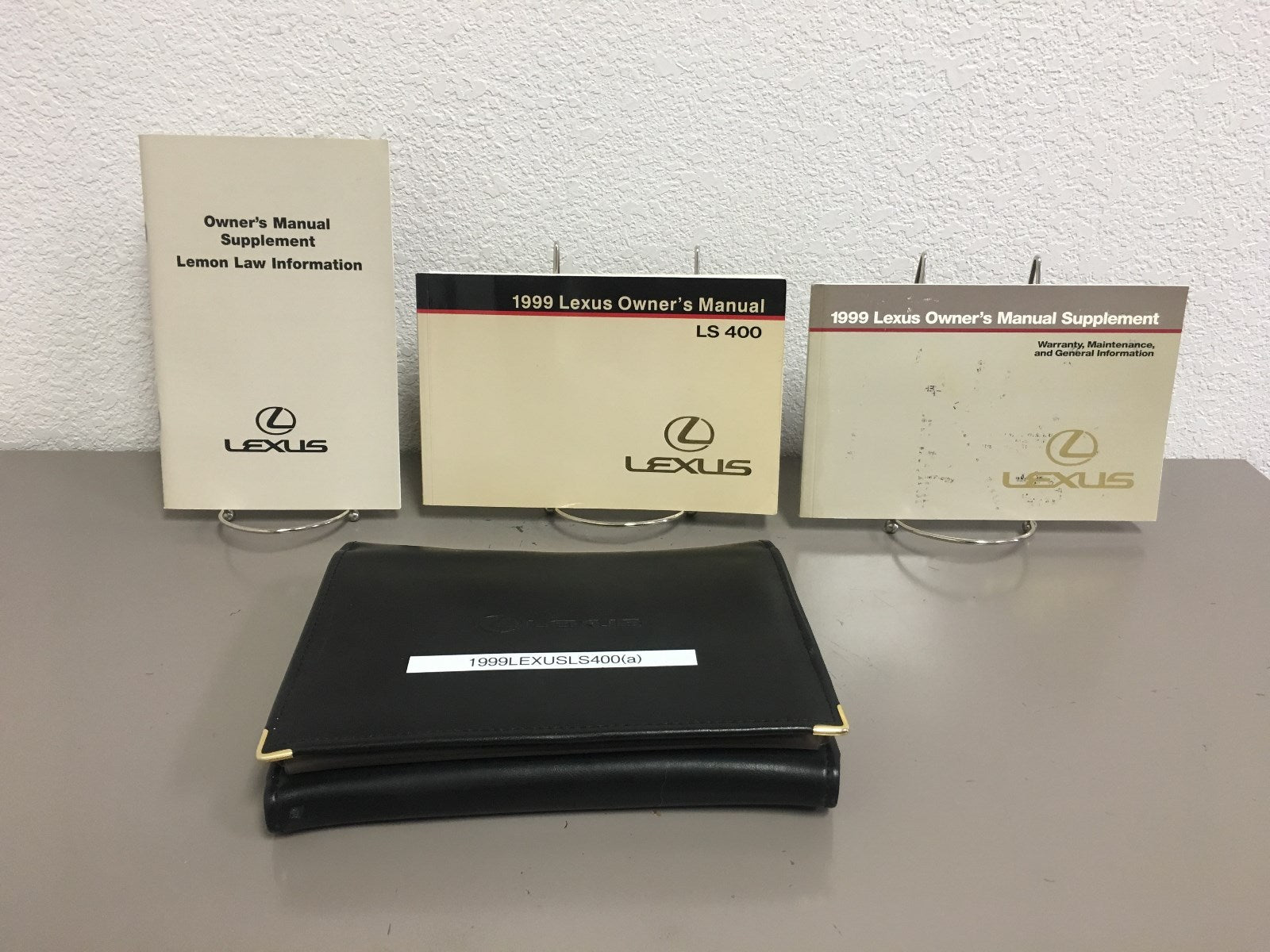 1999 Lexus LS 400 Genuine OEM Owner's Manual Set w/ Lexus Case-Free Shipping