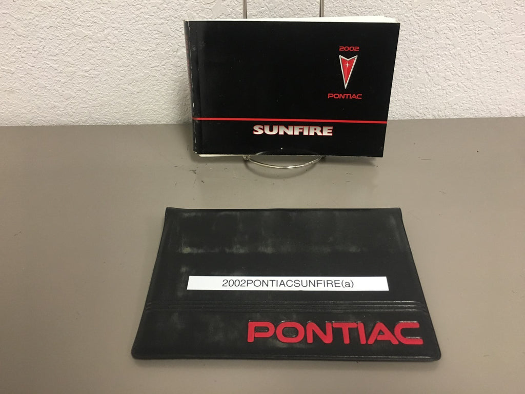 2002 Pontiac Sunfire Genuine OEM Owner's Manual Set with Case-Free Shipping!