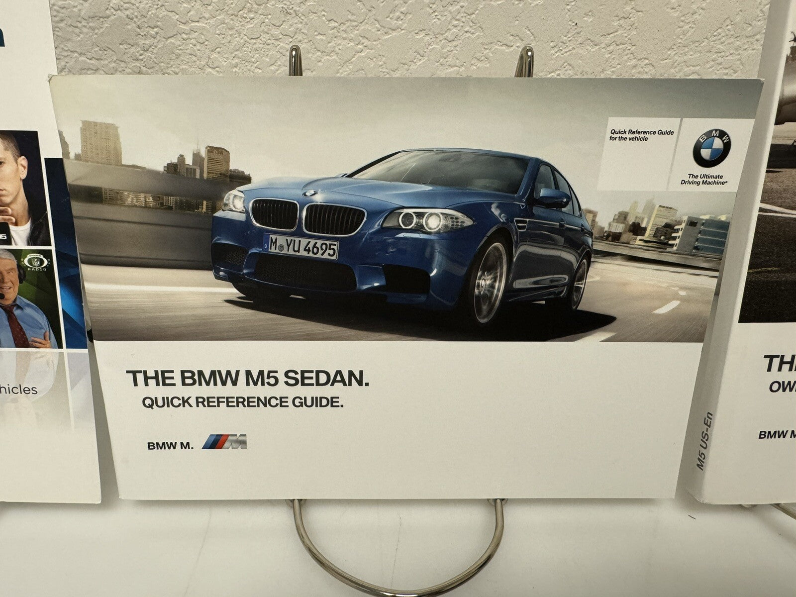 2013 BMW M5 Sedan Genuine OEM Owner's Manual Set w/Navigation and BMW "M" Case