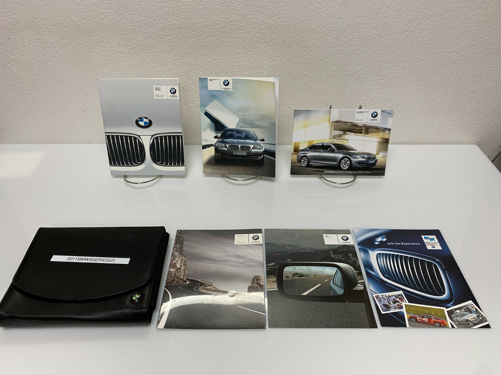 2011 BMW 5-Series 528i 535i 550i 535i xDrive 550i xDrive OEM Owner's Manual Set