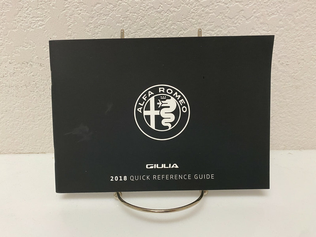 2018 Alfa Romeo Giulia Genuine OEM Owner's Manual w/Case