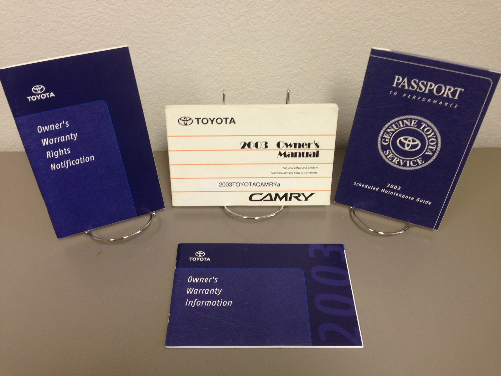 2003 Toyota Camry Genuine OEM Owner's Manual Set--Free Shipping!!!