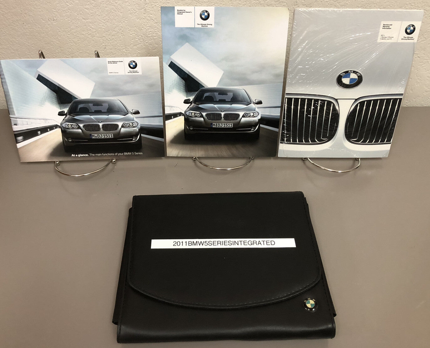 2011 BMW 5-Series 523i 528i 535i 550i xDrive OEM Integrated Owner's Manual Set
