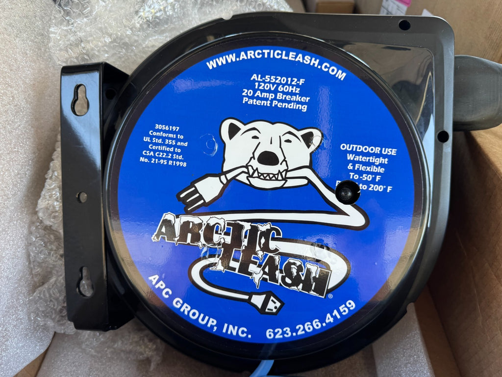 ARCTIC LEASH 80ft 14/3 Outdoor Extreme Cold Weather Retractable Extension Reel