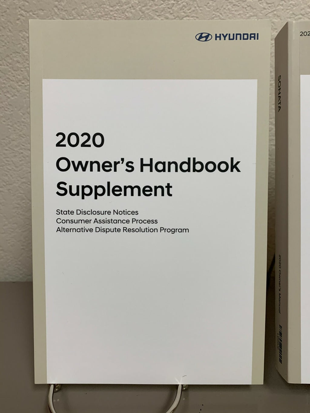 2020 Hyundai Sonata Genuine OEM Owner's Manual Set w/Clear Case-Free Shipping!