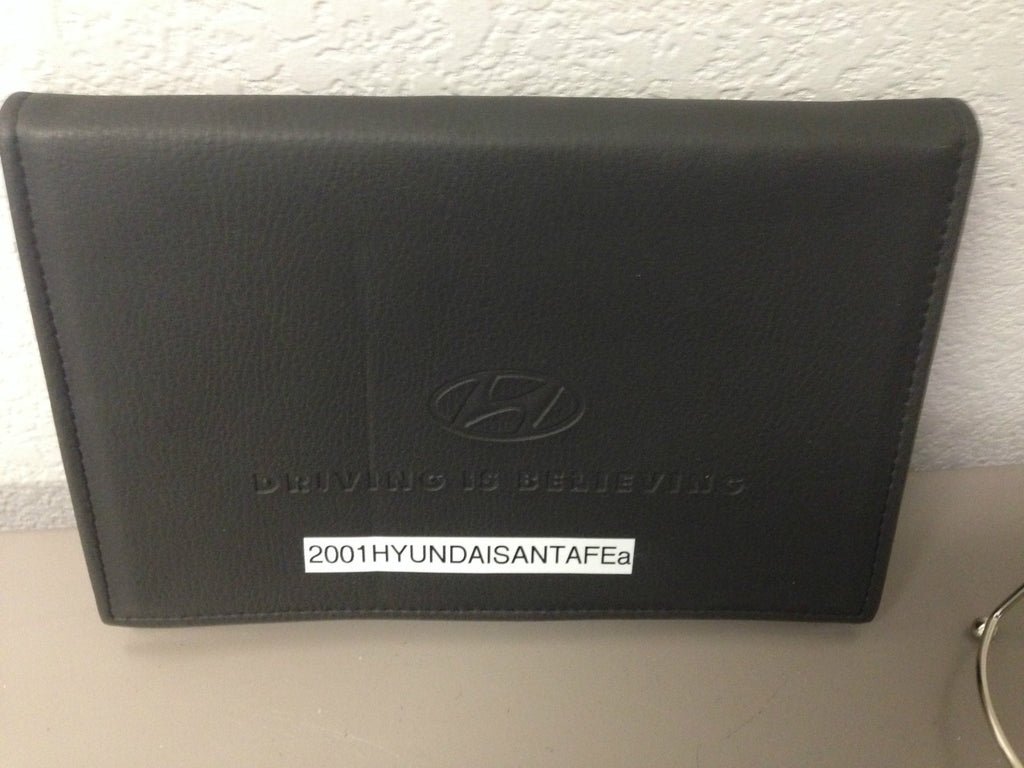 2001 Hyundai Santa Fe Genuine OEM Owner's Manual Set w/Hyundai Case--Ships Free!