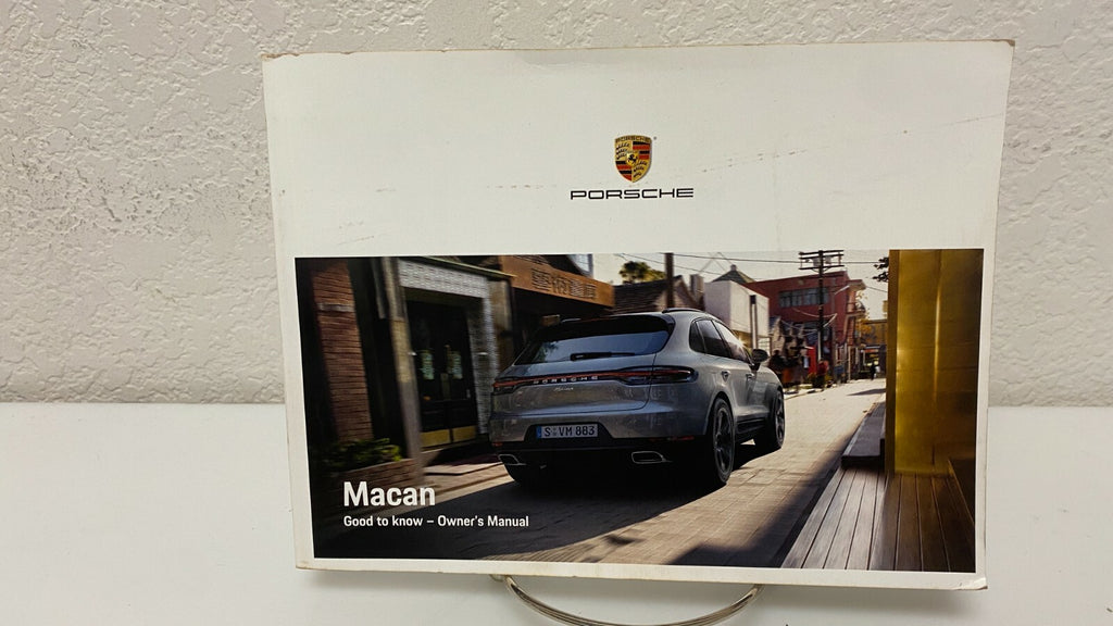 2019 Porsche Macan Genuine OEM Owner's Manual w/Navigation and logo case