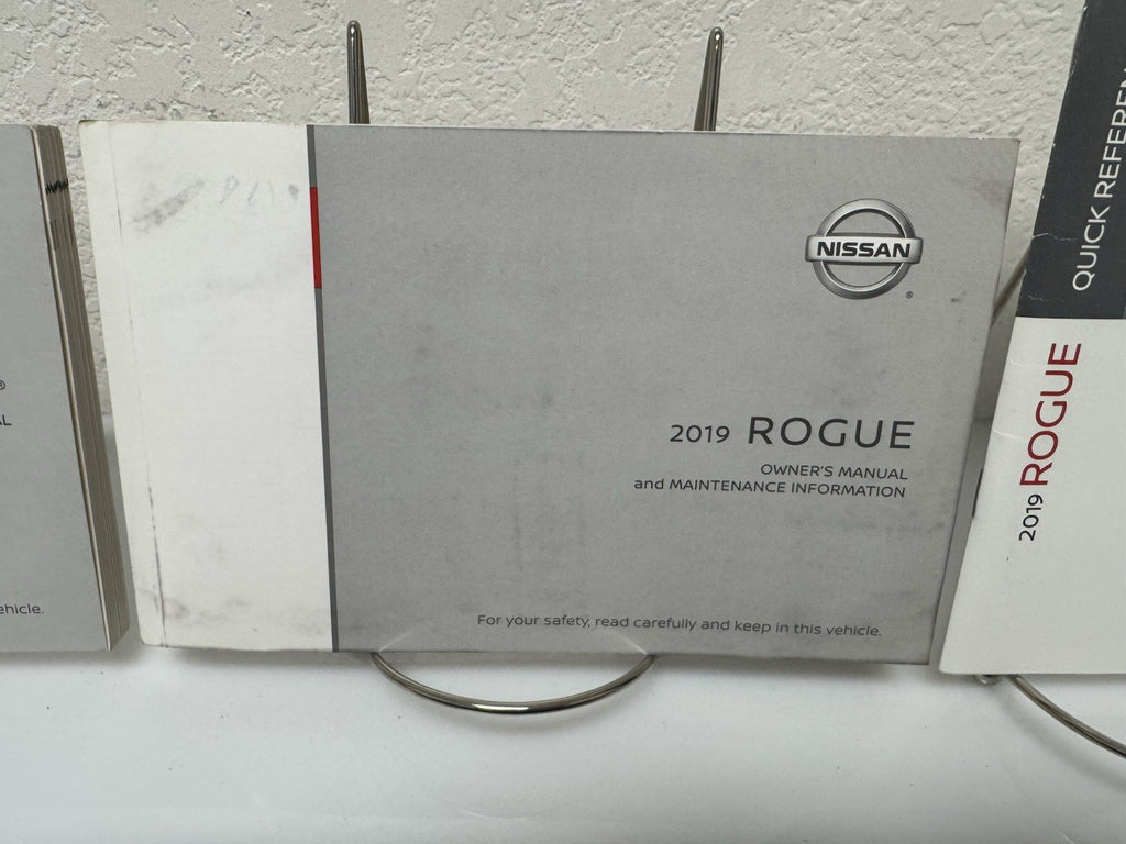 2019 Nissan Rogue Genuine OEM Owner's Manual Set with Protective Nissan Case