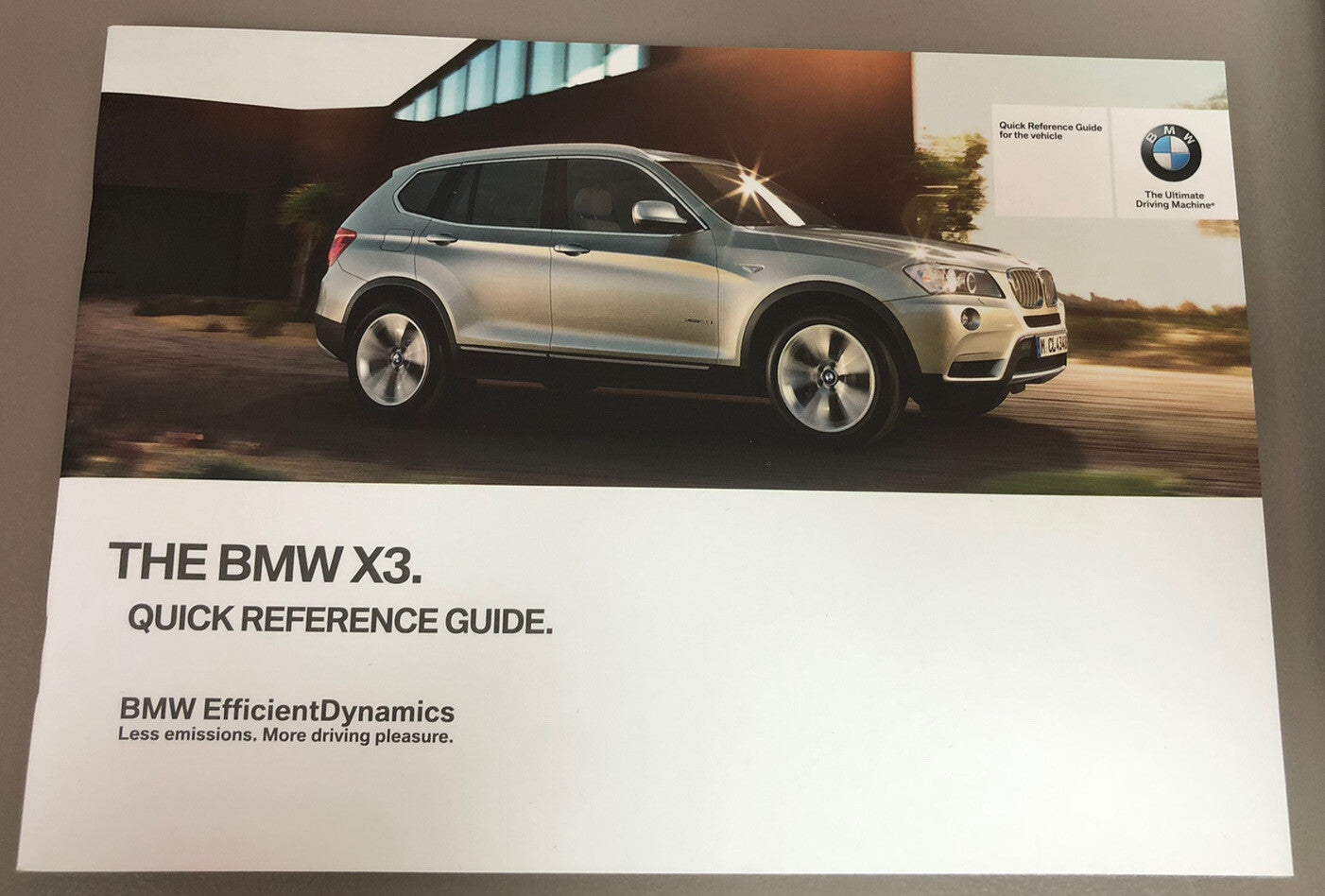 2013 BMW X3 xDrive28i xDrive35i OEM Owner's Manual Set w/Case & Bonus Key FOB