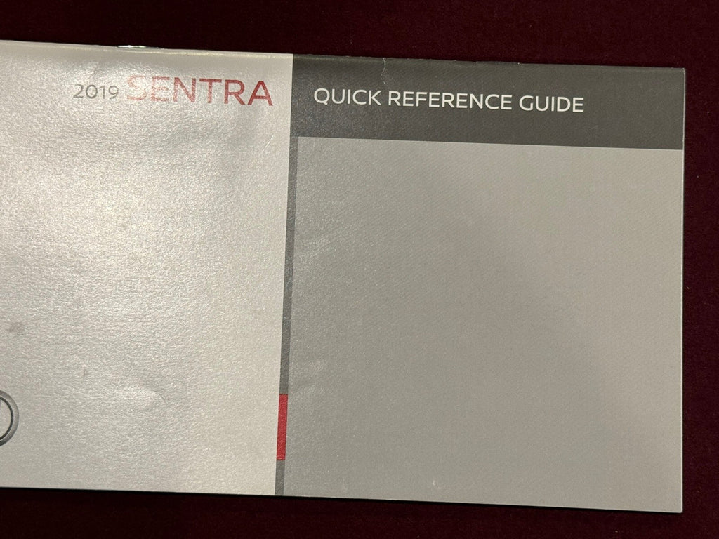 2019 Genuine OEM Nissan Sentra Owner's Manual Set w/Nissan Connect Manual