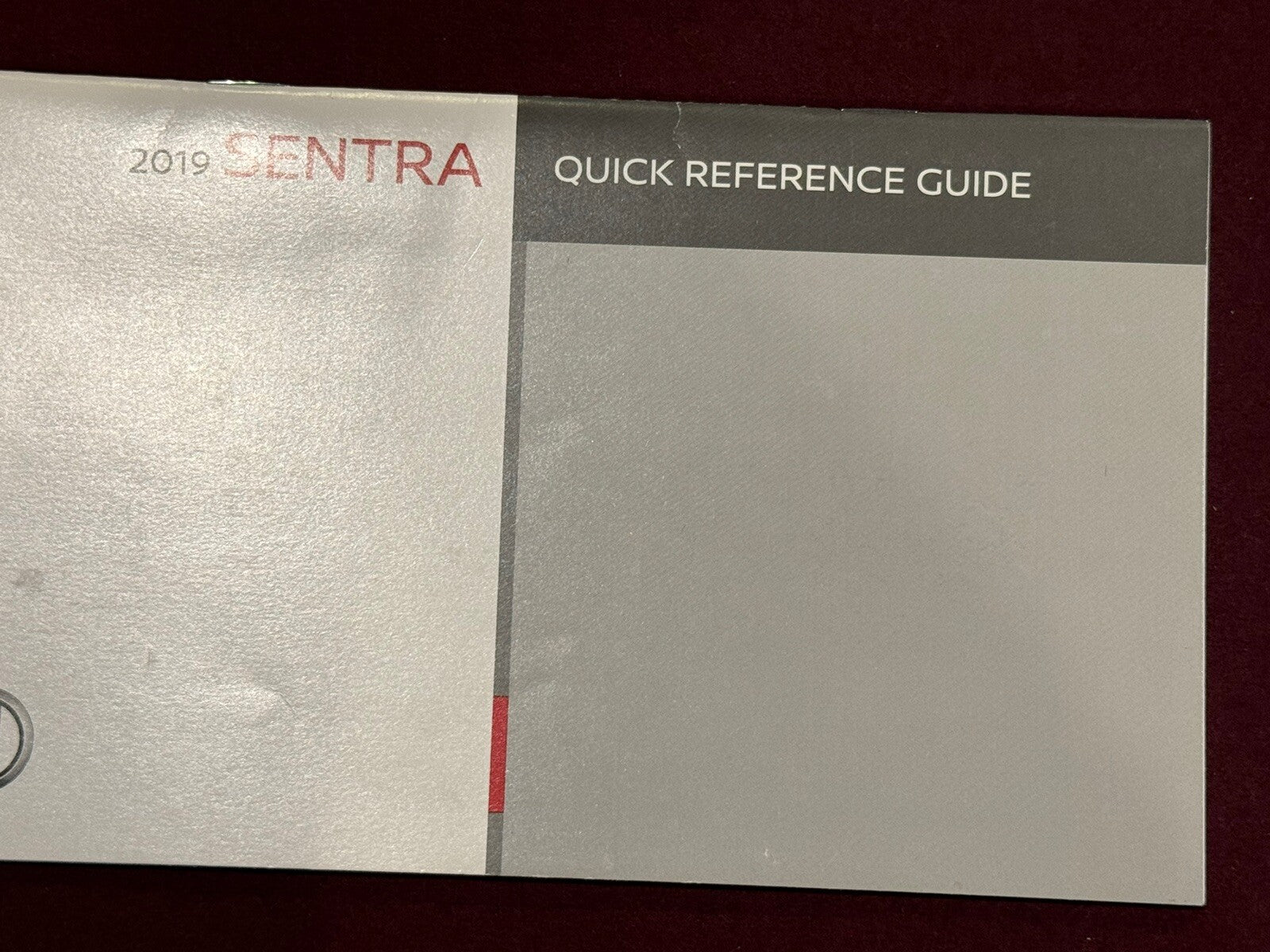 2019 Genuine OEM Nissan Sentra Owner's Manual Set w/Nissan Connect Manual