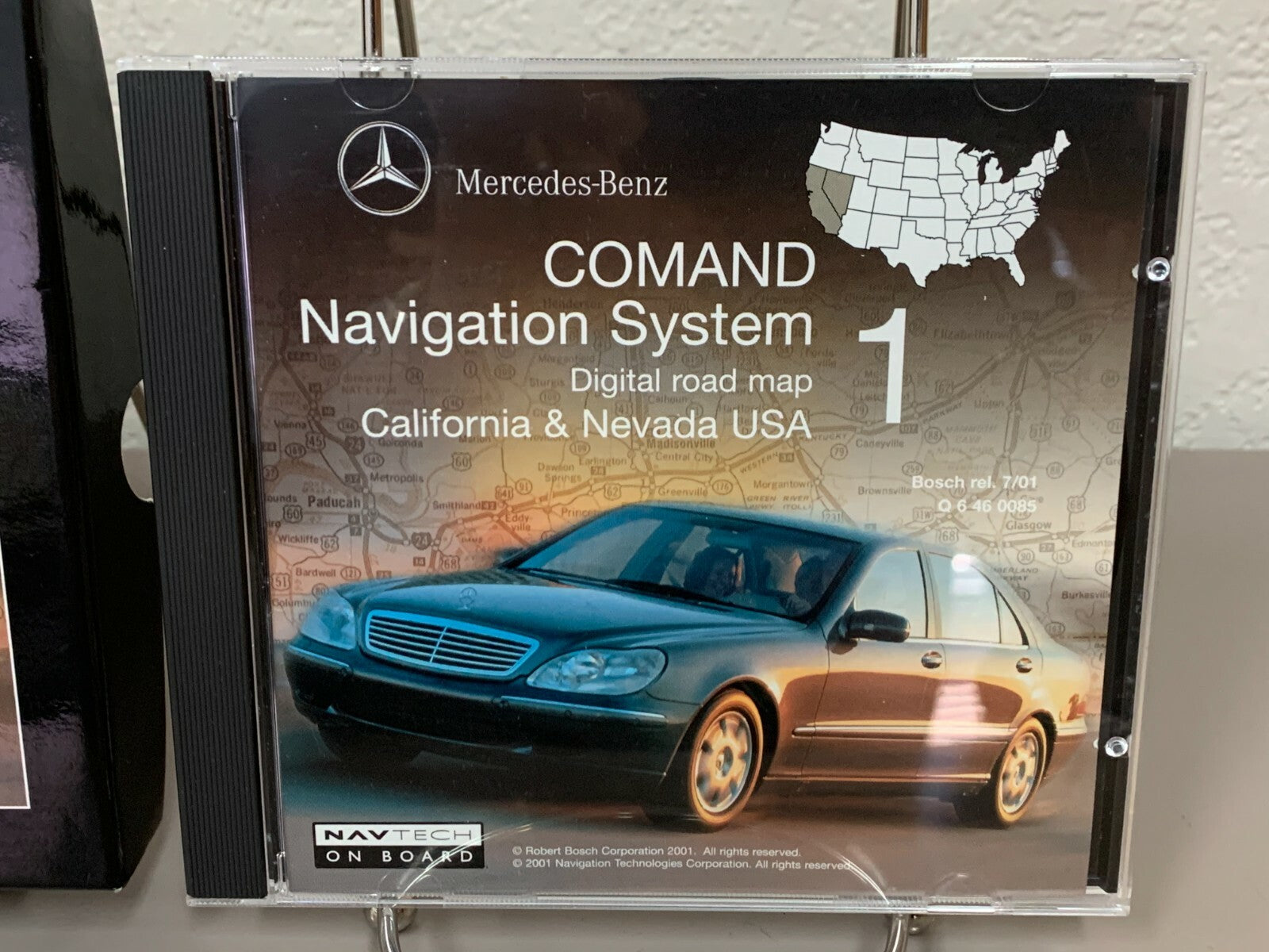 2000 2001 2002 Mercedes-Benz S-Class Comand Navigation DVD California & Nevada
