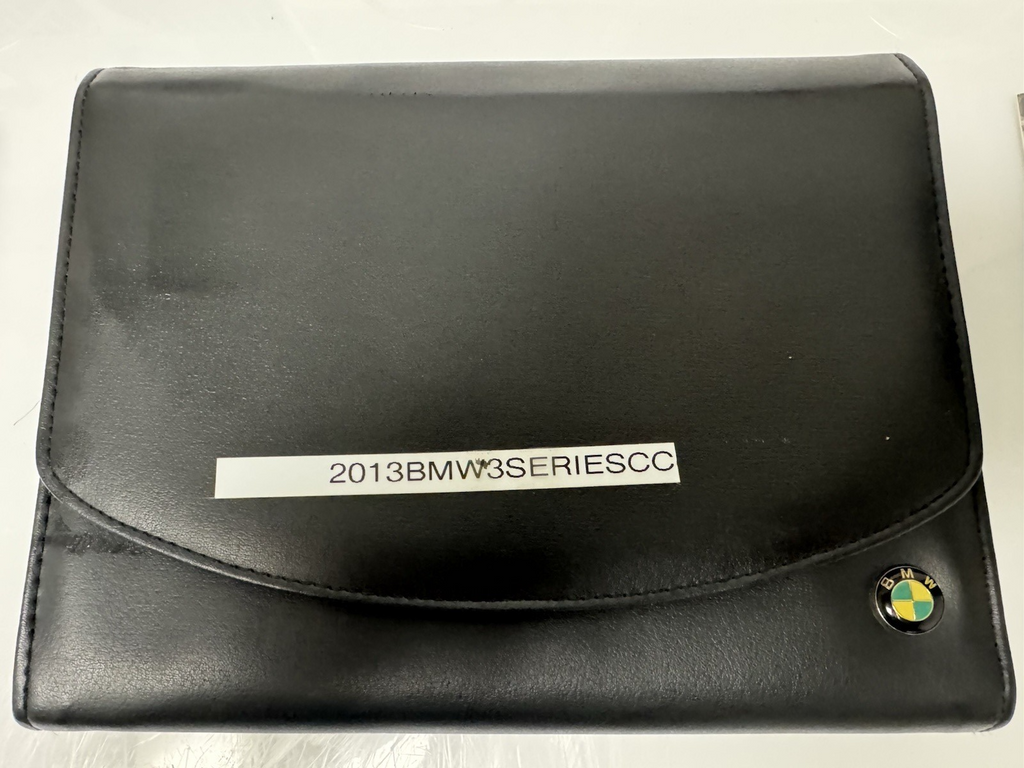 2013 BMW 3-Series Coupe Convertible Owner's Manual Set w/Leather Case w/BMW Logo