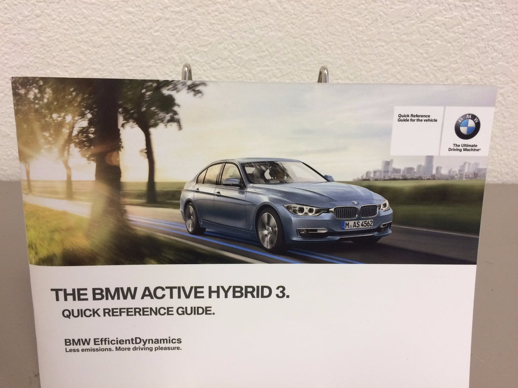 2014 BMW Active Hybrid 3 OEM Owner's Manual w/ iDrive & Navigation Instructions