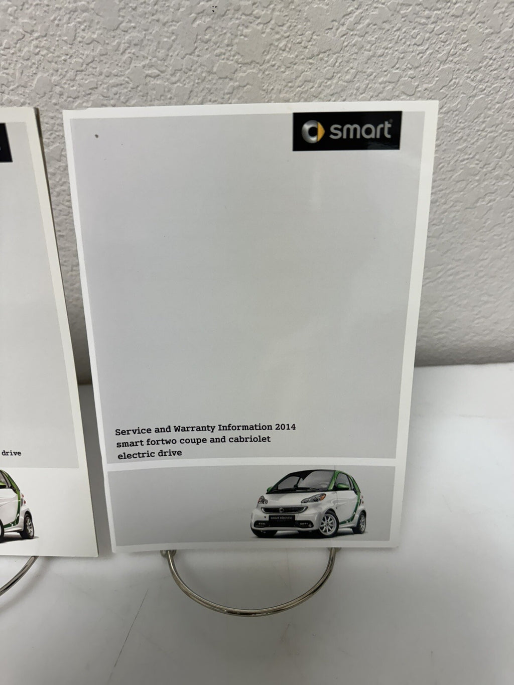 2014 Smart ForTwo Electric Car Owners Manual w/Bonus Key FOB-Genuine OEM