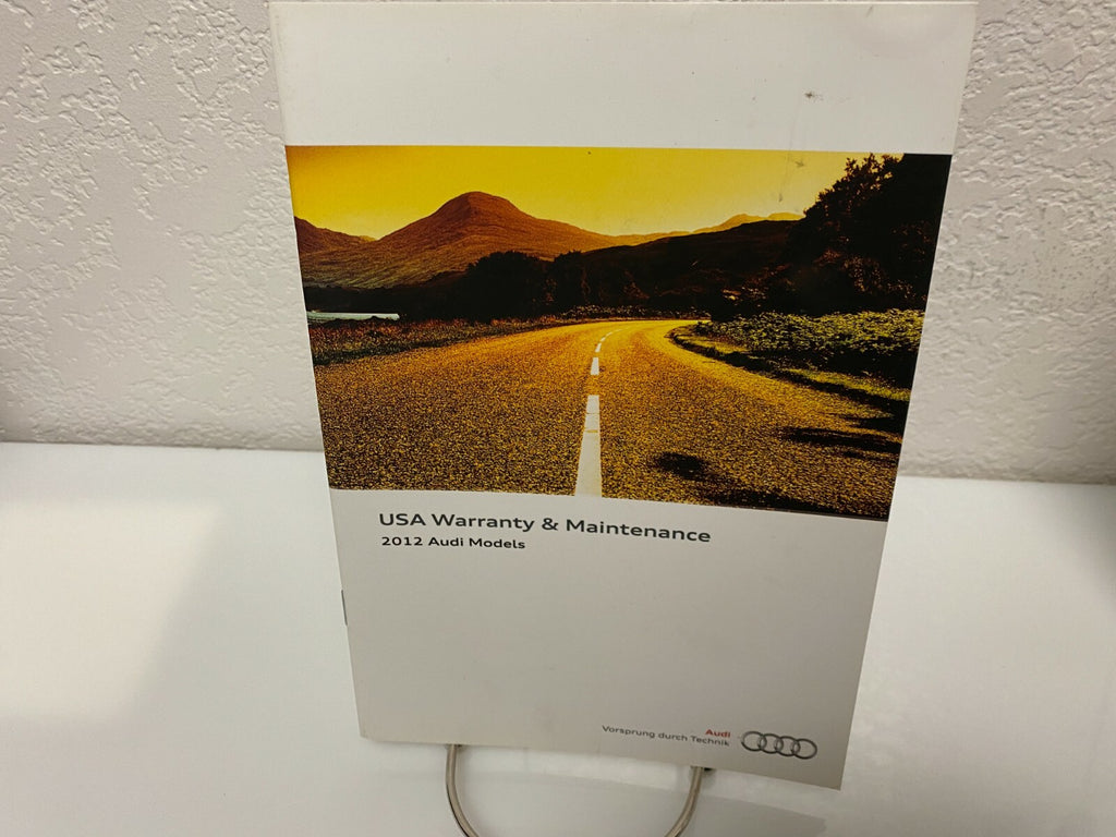 2012 Audi A4 Genuine OEM Owner's Manual Set with Audi Case--Free Shipping!