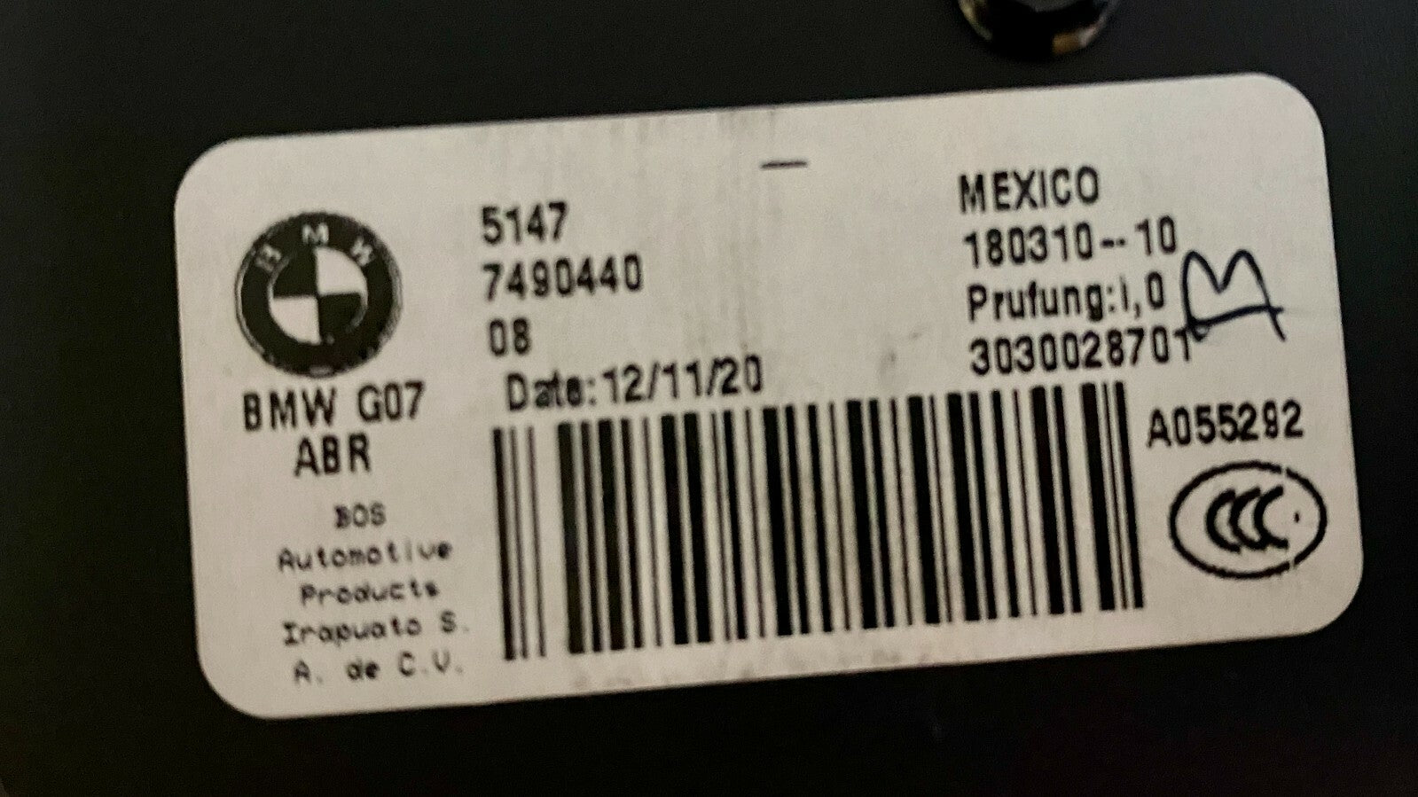 2019 2020 2021 BMW X7 Privacy Cargo Cover Genuine OEM 5147749044008 G07 ABR