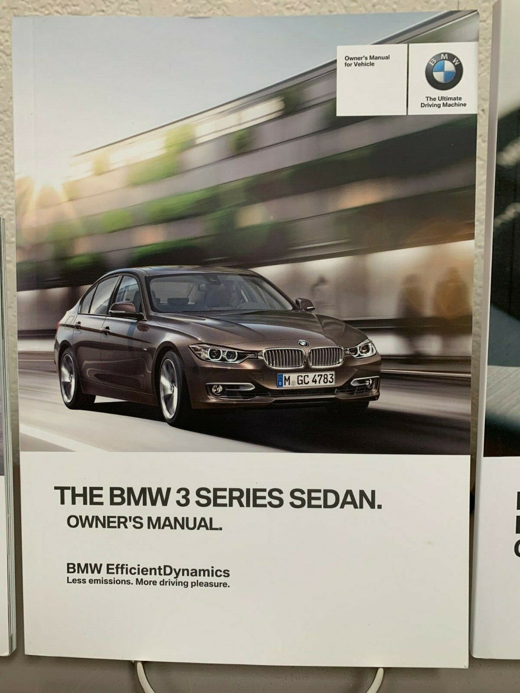 2014 BMW 3-Series Sedan Genuine OEM Owner's Manual Set w/Case and Bonus Key FOB