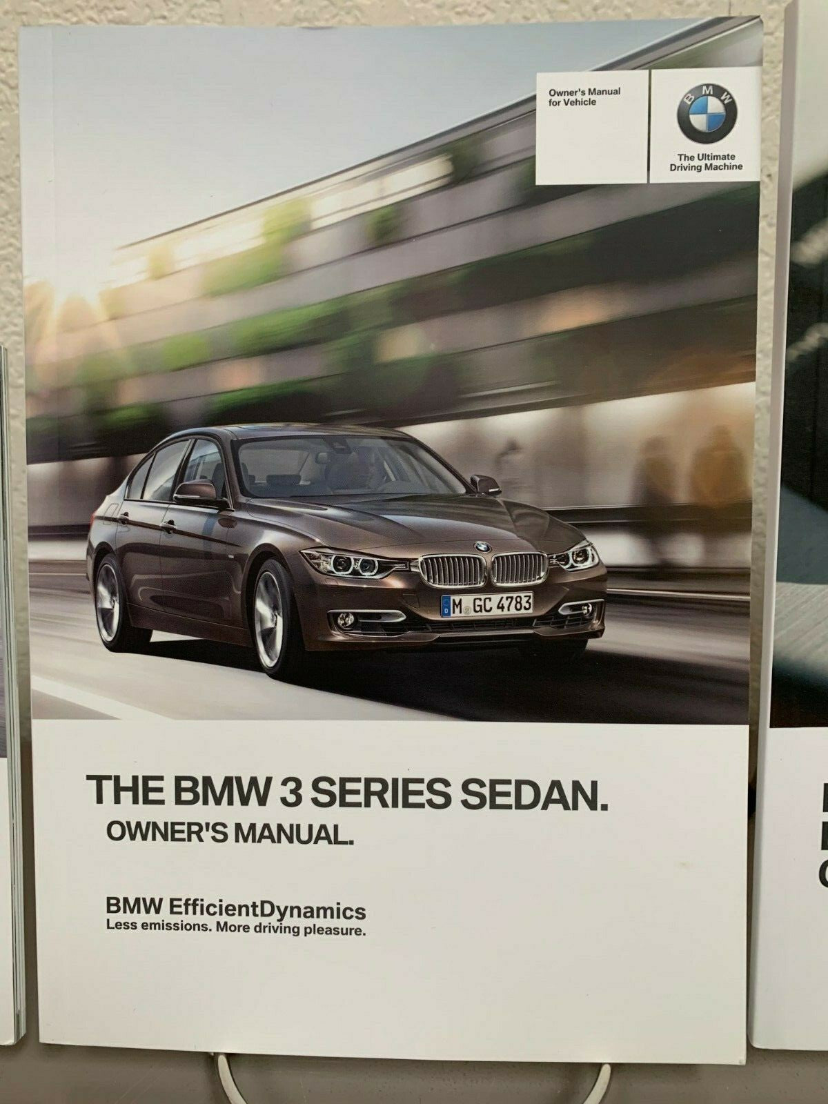 2014 BMW 3-Series Sedan Genuine OEM Owner's Manual Set w/Case and Bonus Key FOB