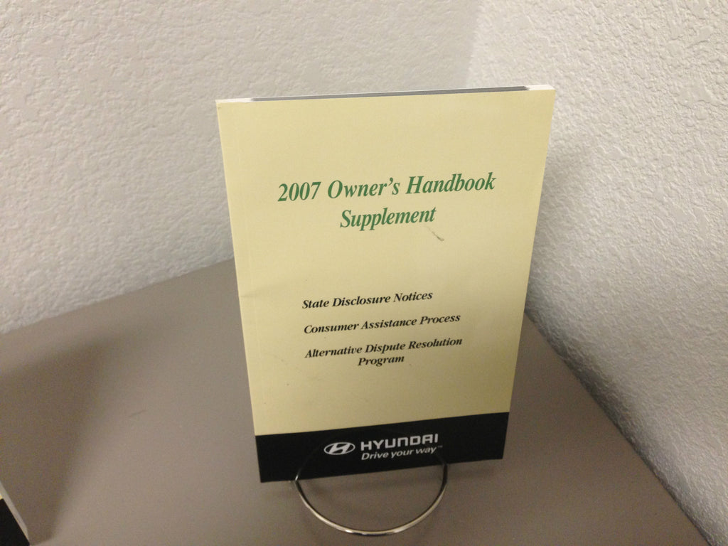 2007 Hyundai Sonata Genuine OEM Owner's Manual Set w/Hyundai Case--Free Shipping
