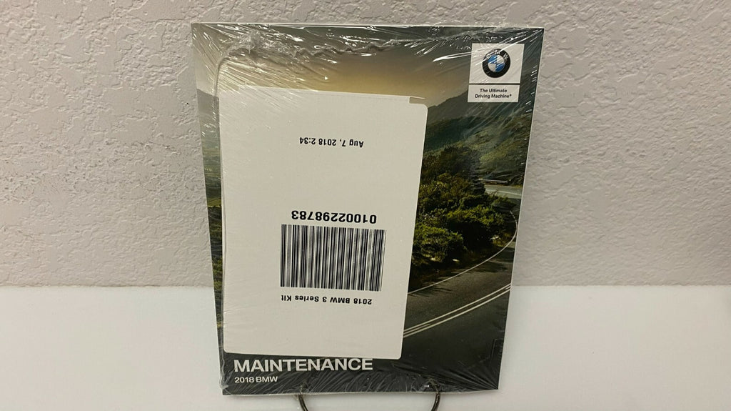 2018 BMW 3 Series Sedan 320i 330i 340i 328d Genuine OEM Owne's Manual Set w/Case