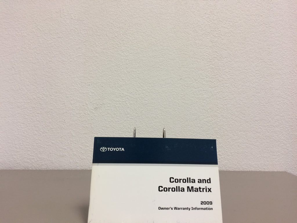 2009 Toyota Corolla Genuine OEM Owner's Manual Set w/Toyota Case-Free Shipping!!