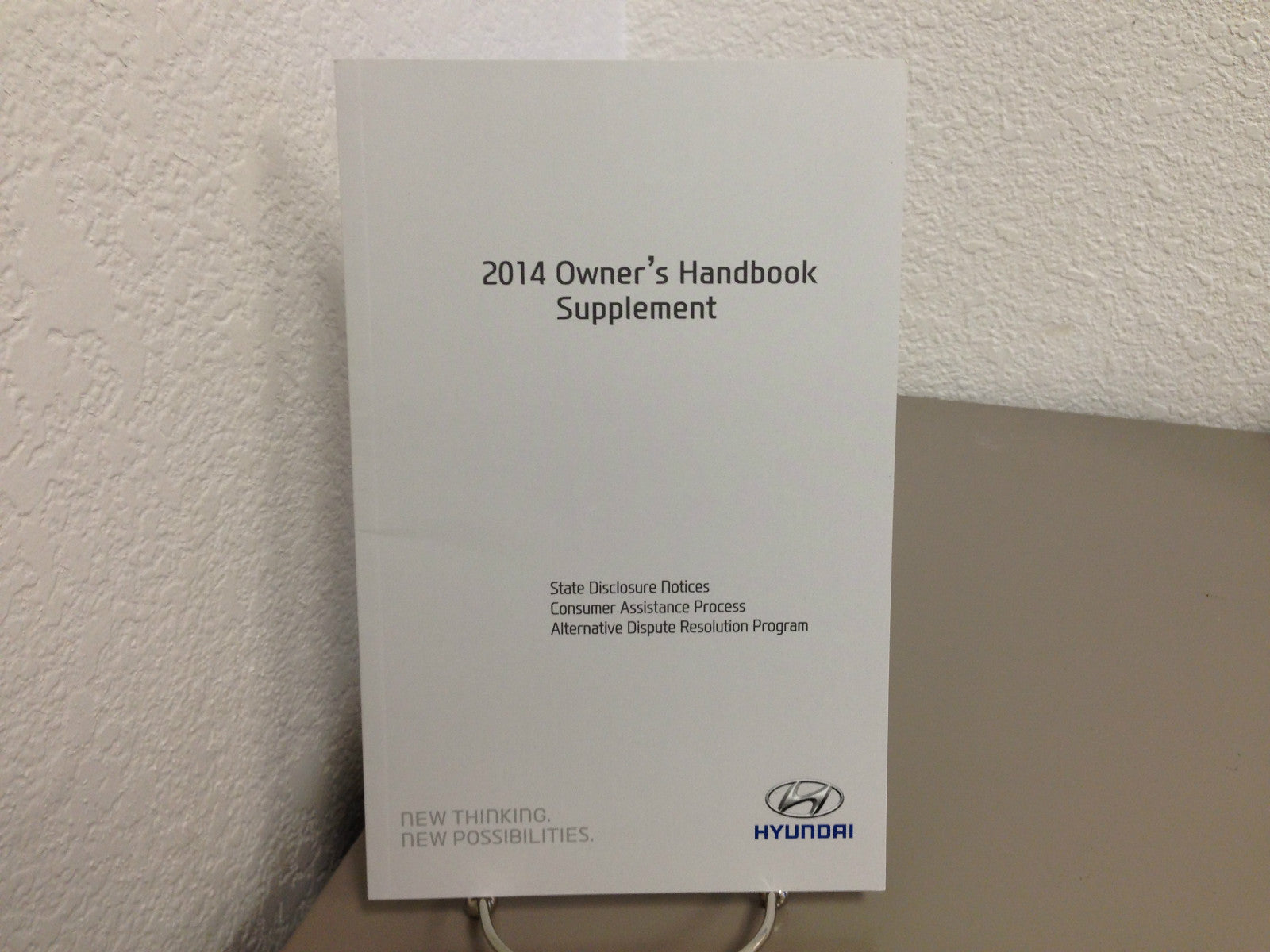 2014 Hyundai Elantra Coupe OEM Owner's Manual w/ Supplements, Good Condition