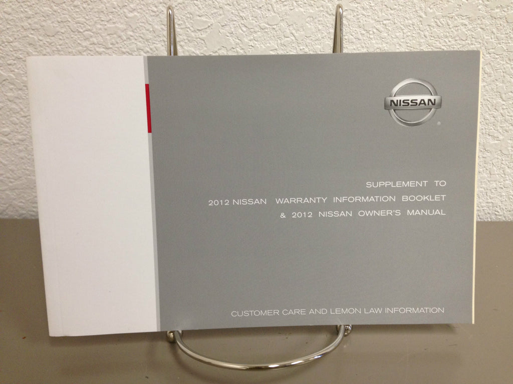 2012 Nissan Versa Genuine OEM Owner's Manual Set with Navigation and Case
