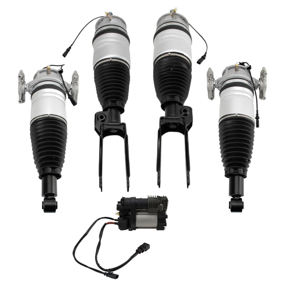 TRQ Air Suspension Kit For 2011-2018 Porsche Cayenne-Rear Pair w/air Compressor
