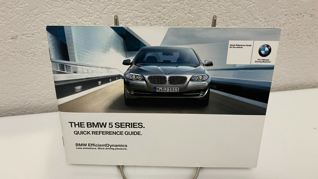 2013 BMW 5-Series Integrated Sedan 528i 535i 550i Owner's Manual