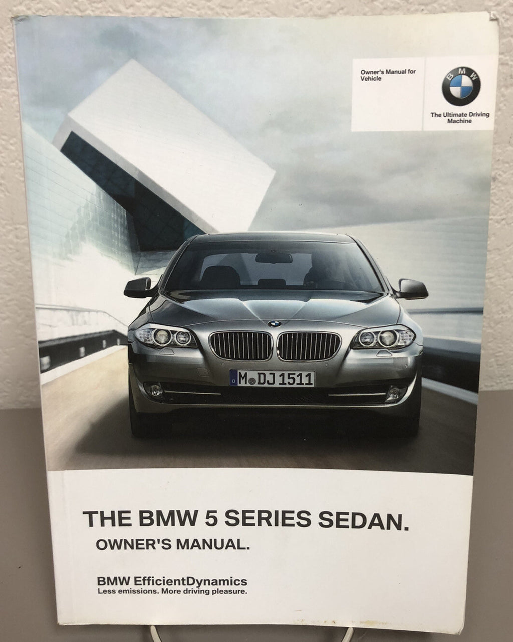 2011 BMW 5-Series Sedan Genuine OEM Owner's Manual Set w/BMW Case--Free Shipping