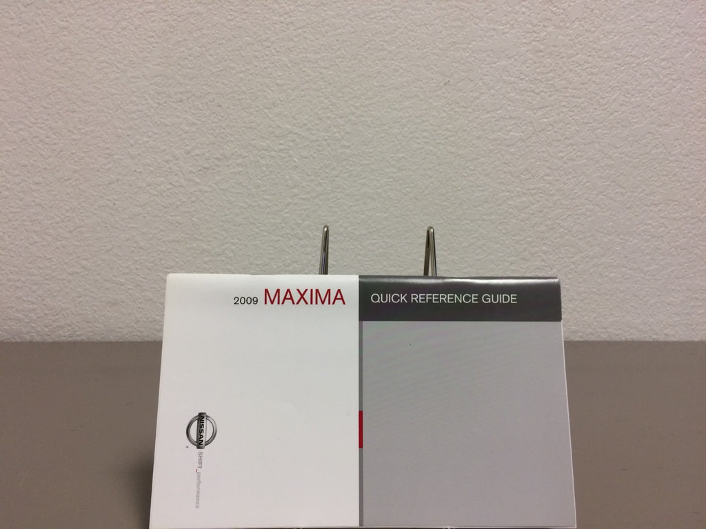2009 Nissan Maxima Genuine OEM Owner's Manual Set with Navigation Manual & Case