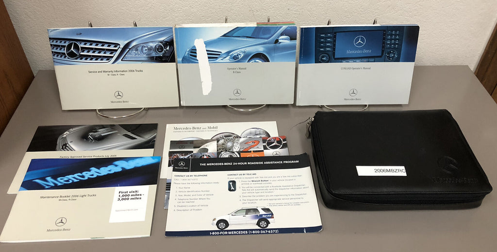 2006 Mercedes-Benz R-Class R350 R500 Owner's Manual Set w/COMAND Manual & Case!
