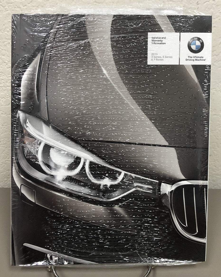 2015 BMW 3-Series Sedan Genuine OEM Owner's Manual Set w/Navigation & BMW Case