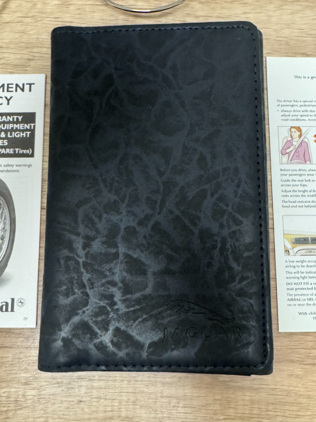 2005 Jaguar X-Type Genuine OEM Owner's Manual Set with Leather Jaguar Case