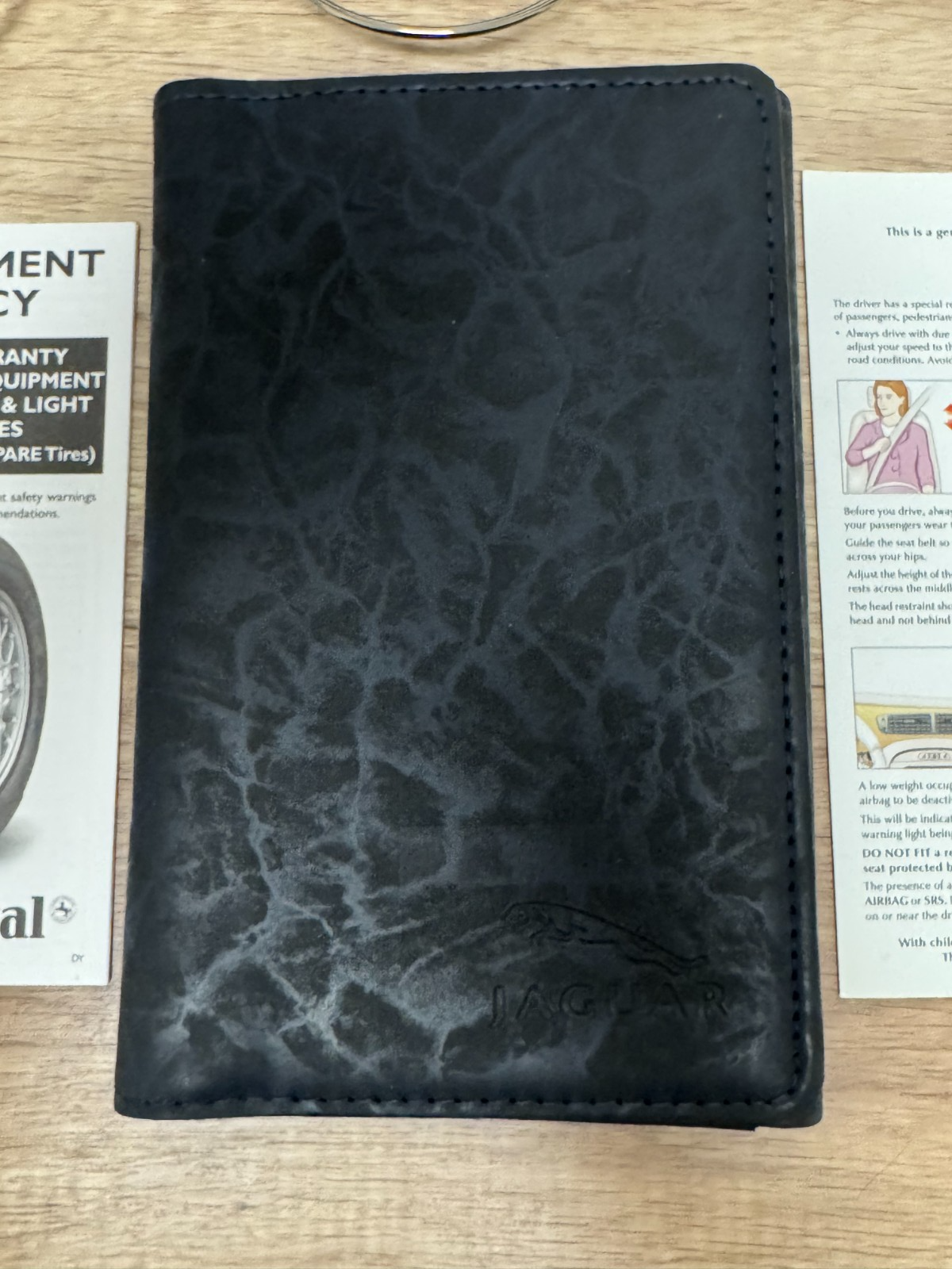 2005 Jaguar X-Type Genuine OEM Owner's Manual Set with Leather Jaguar Case