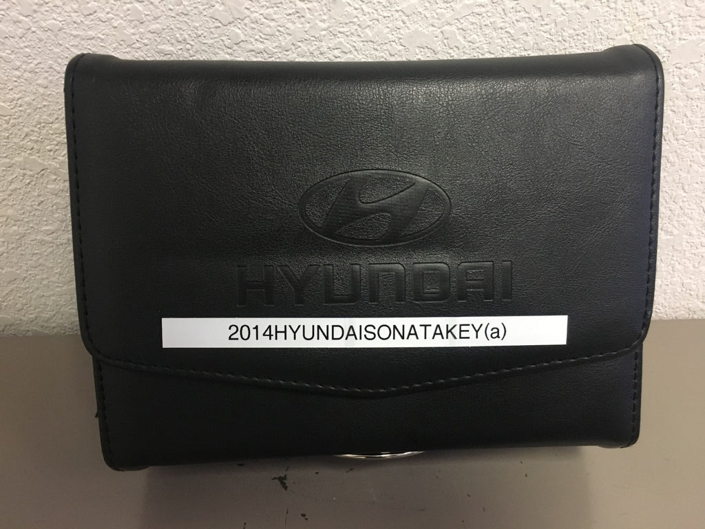 2014 Hyundai Sonata Genuine OEM Owner's Manual Set w/Case & Bonus Key FOB