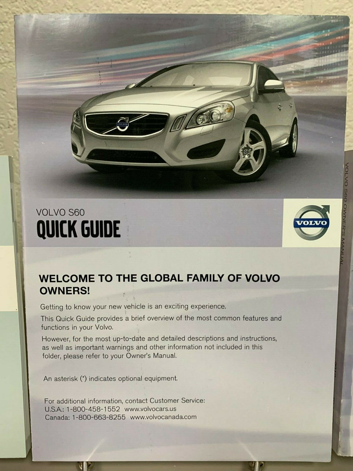 2012 Volvo S60 Genuine OEM Owner's Manual Set with Case--Free Shipping!