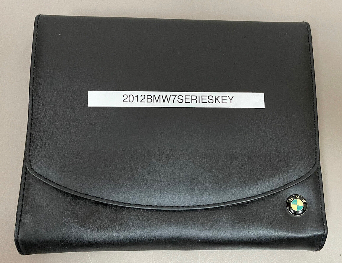 2012 BMW 7 Series 740i 740Li 750i 750Li 760Li xDrive Owner's Manual w/ Key FOB