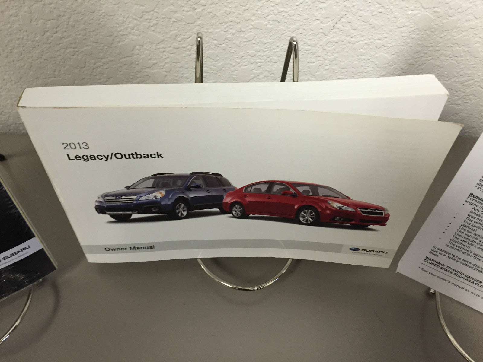2013 Subaru Legacy Outback OEM Owner's Manual with Case - Free Shipping